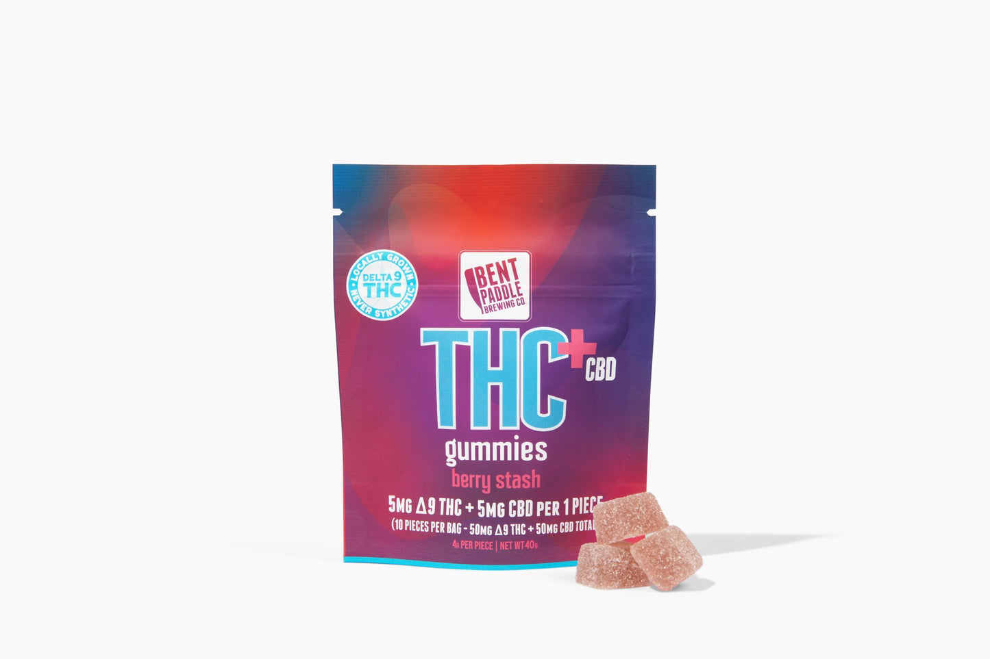 Berry Stash Gummies 50mg THC + 50mg CBD