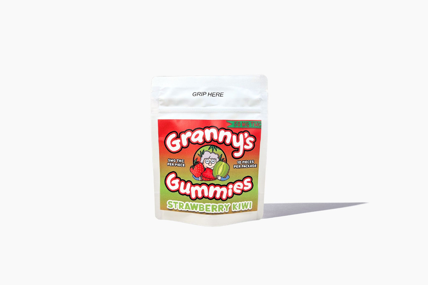 Granny's Strawberry Kiwi Gummies 50mg THC