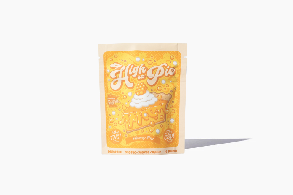 High on Pie Honey Pie Gummies 50mg THC + 50mg CBD
